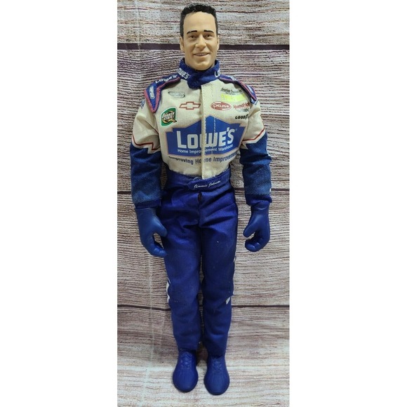 Road Champs Nascar Lowes Jimmie Johnson #48 Doll Blue White 11" 2003 - Picture 1 of 9